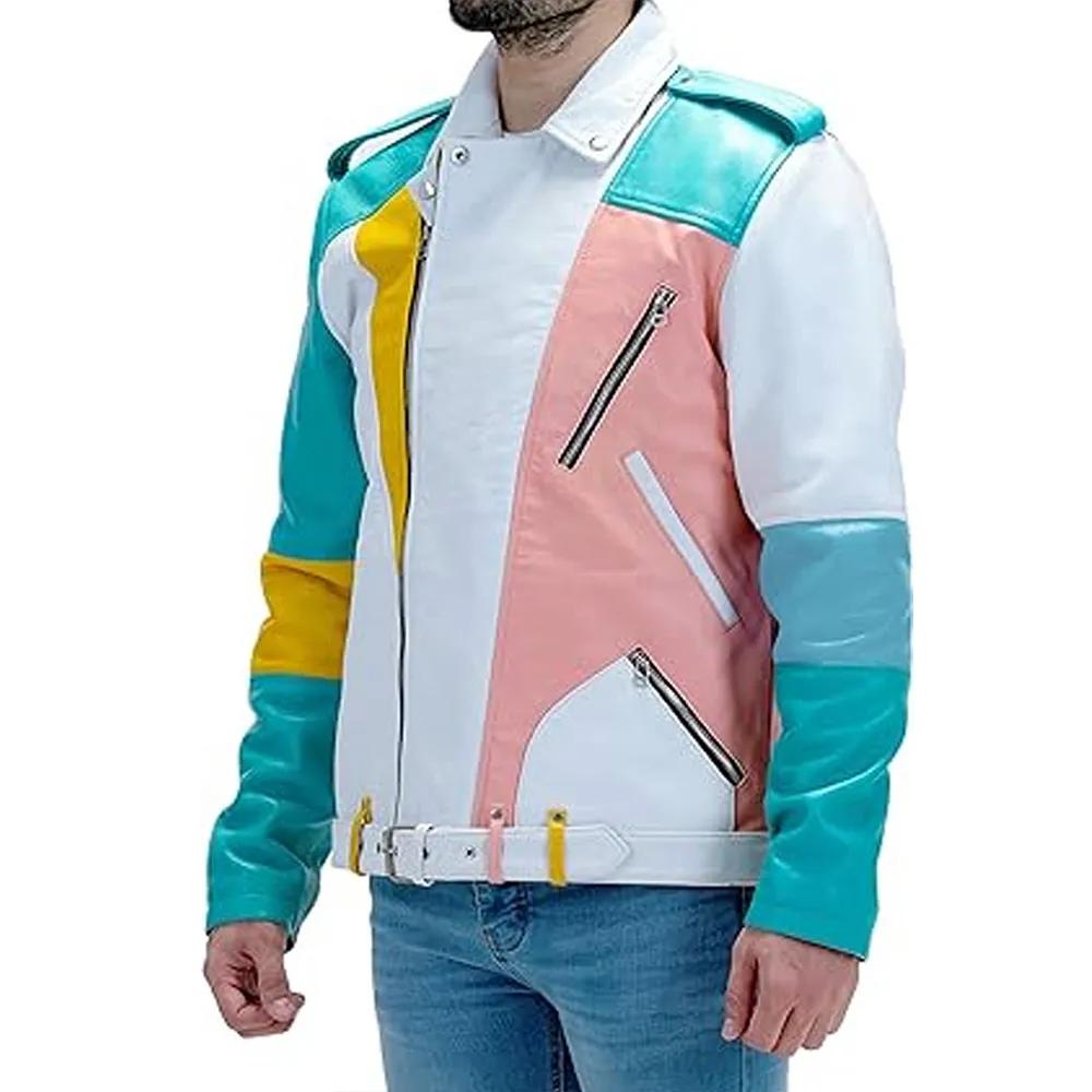 Colorful Pastel Moto Jacket - Image 5